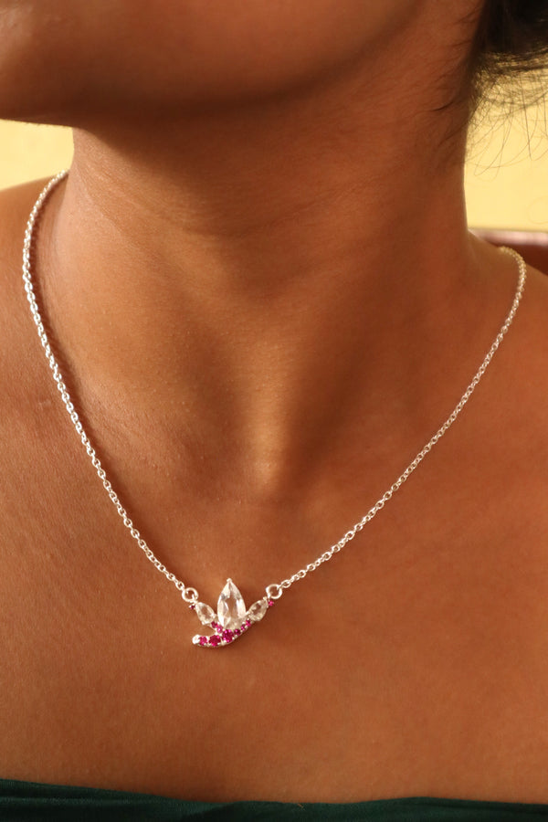 Lotus necklace (Silver)
