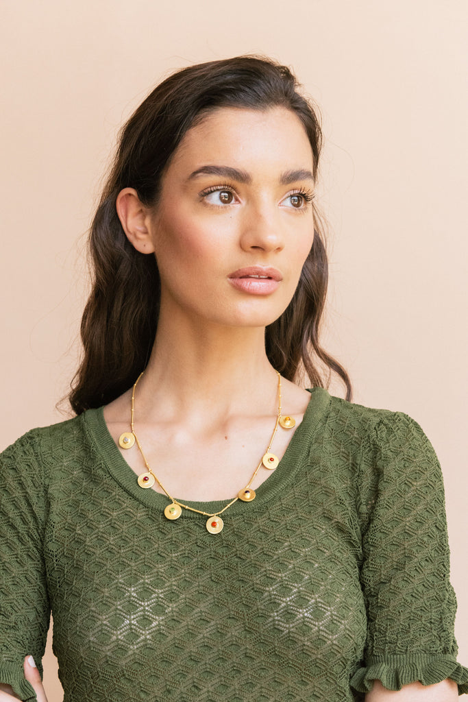 Reversible Paisa Necklace (Short) - necklace at the OLIO stories